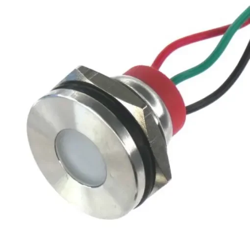 CML Innovative Technologies PL19SL Series Green, Red Panel LED, 12V, 19mm Mounting Hole Size, Lead Wires Termination, - PL19SL082 product image