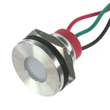 CML Innovative Technologies PL19SL Series Green, Red Panel LED, 24V, 19mm Mounting Hole Size, Lead Wires Termination, - PL19SL083 product image