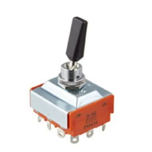 NKK Switches Toggle Switch, Panel Mount, On-On, 4PDT, Solder Lug Terminal, 30 V dc, 125V ac - S42R/215 product image