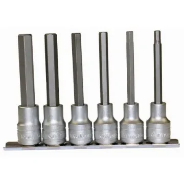 Teng Tools 6-Piece Metric 1/2 in Bit Socket Set , Hex Bit - M1211 product image