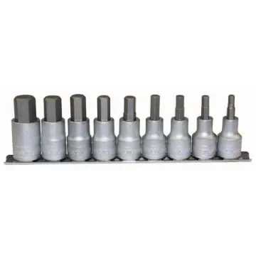 Teng Tools 9-Piece Metric 1/2 in Bit Socket Set , Hex Bit - M1212 product image