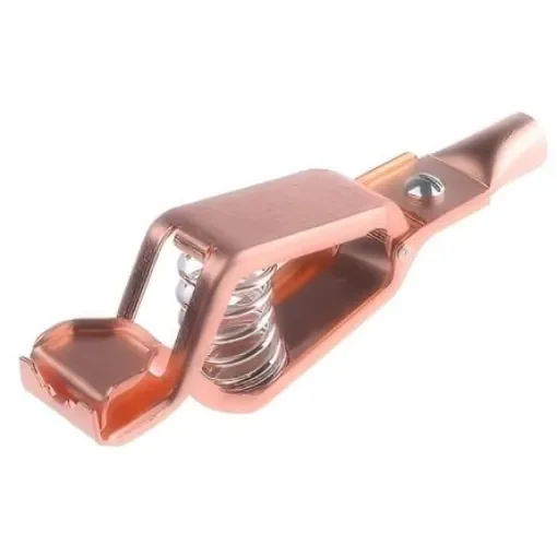 RS PRO Crocodile Clip Crocodile Clip Connection, Copper Contact, 300A, Orange - 205388 product image