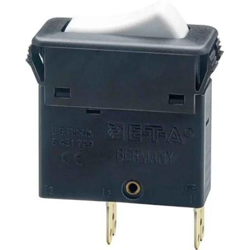 ETA Thermal Circuit Breaker - 3130  Single Pole 240V Voltage Rating Snap In, 10A Current Rating - 3130-F110-P7T1-W02Q-10A product image