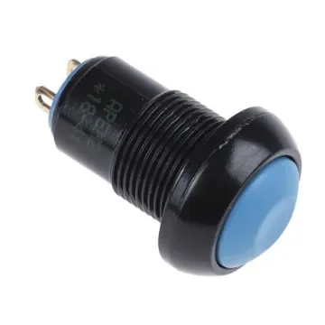 APEM Push Button Switch, Latching, Panel Mount, 13.6mm Cutout, SPST, 24V dc, IP67 - IPR1SAD1 product image