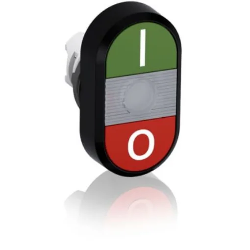 ABB MPD2 Series Green, Red Momentary Push Button Head, 22.5mm Cutout - 1SFA611131R1108 MPD2-11C product image