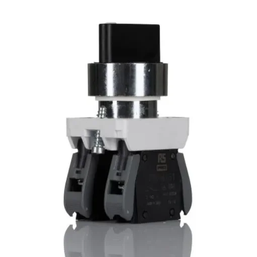 RS PRO Short Lever Selector Switch - (2NO) 22.5mm Cutout Diameter 3 Positions - 2383954 product image