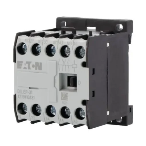 Eaton Moeller DILER DILER Contactor Relay, 24 V Coil, 4-Pole, 6 A, 1.8 W, 1NC, 3NO, 600 V ac - 021594 DILER-31(24V50/60HZ) product image