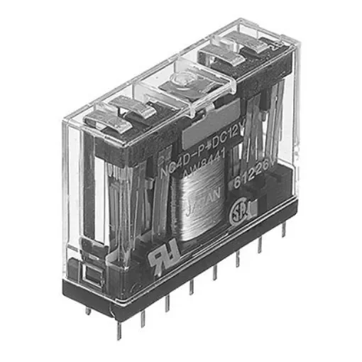 Panasonic PCB Mount Non-Latching Relay, 24V dc Coil, 30mA Switching Current, 4PDT - NC4D-P-DC24V product image