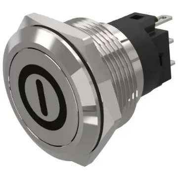 EAO 82 Series Push Button Switch, Momentary, Panel Mount, 22.3mm Cutout, SPDT, 240V, IP65, IP67 - 82-6151.1000.B001 product image