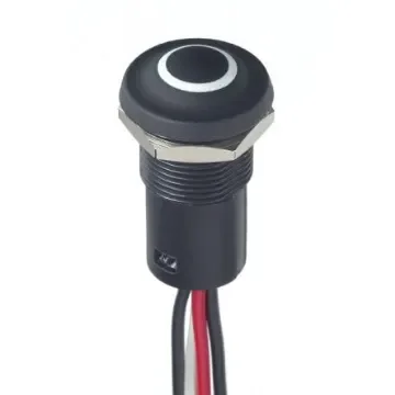 APEM IX Series Illuminated Illuminated Push Button Switch, Momentary, Panel Mount, 12mm Cutout, NC/NO, Green LED, 28V - IXP5W02GRXKH product image