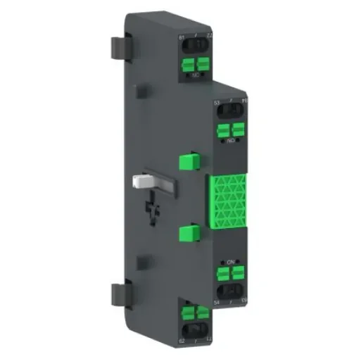 Schneider Electric Auxiliary Contact Block, 2 Contact, 1 NO + 1 NC, Side Mount, TeSys LAG8N - LAG8N113 product image