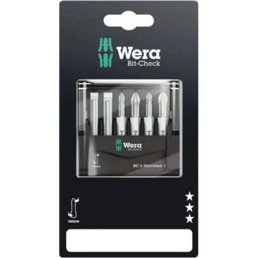 Wera 6 Pieces, Phillips, Pozidriv - 05073635001 product image