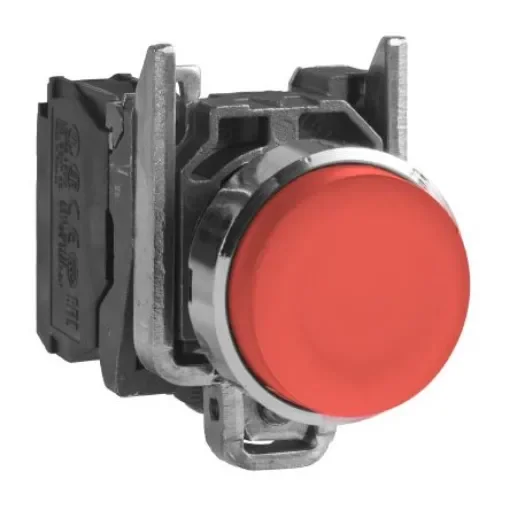 Schneider Electric XB4 Series Push Button, 22mm Cutout, 1 NO, 600V, IP66, IP67, IP69 - XB4BL41 product image
