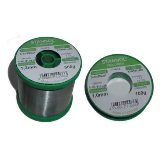 Stannol Wire, 1mm Solder, 227°C Melting Point - TC KRISTALL 400, 810032 product image
