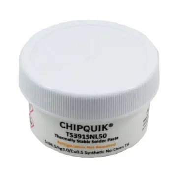 CHIPQUIK Thermally Stable Solder Paste Lead Free Solder Paste, 50g Jar - TS391SNL50 product image