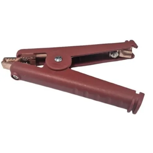 RS PRO Crocodile Clip Crocodile Clip Connection, Copper Contact, 300A, Red - 286446 product image
