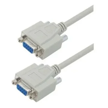 L-Com Female 9 Pin D-sub to Female 9 Pin D-sub Cable assembly, 2.5ft PVC - CSMN9FF-2.5 product image