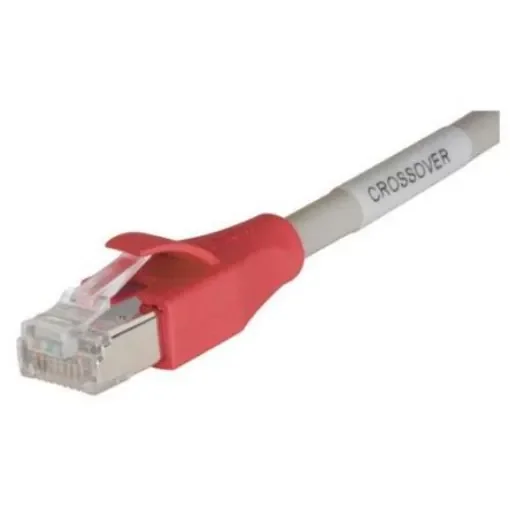 L-ComTRD, 15ft Cat5e, Grey RJ45 to Male RJ45 Male, Aluminium/Polyester Foil Shielded, Terminated PVC Sheath - TRD855XCR-15 product image