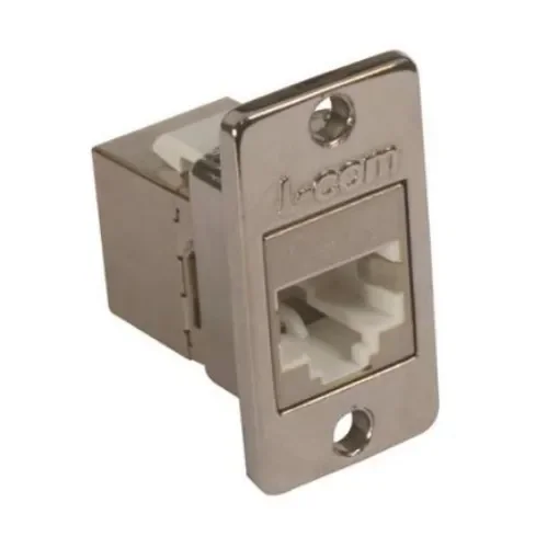 L-Com ECF Series Single-Port RJ45 Ethernet Coupler, Cat6, Shielded - ECF504-SC6-MINI product image