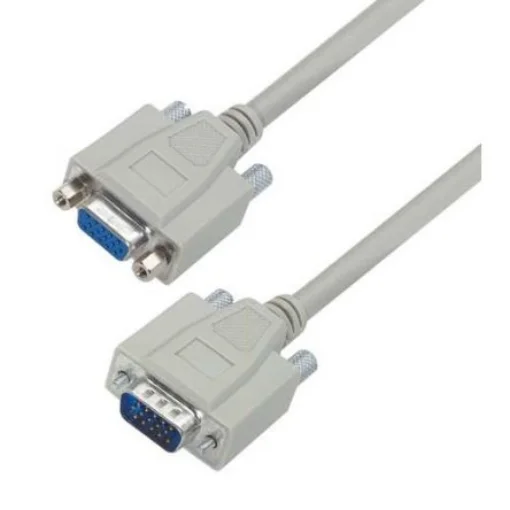 L-Com Male 15 Pin D-sub to Female 15 Pin D-sub Cable assembly, 5ft PVC - CHD15MF-5 product image