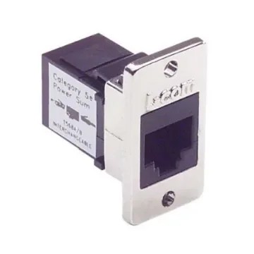 L-Com ECF Series Single-Port RJ45 Ethernet Coupler, Cat5e - ECF504-C5 product image