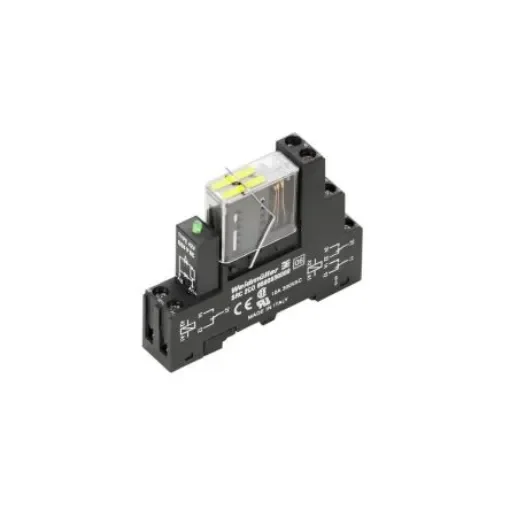 Weidmüller DIN Rail Power Relay, 24V dc Coil, DPDT - 1218410000 product image
