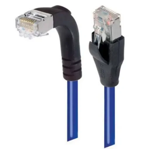 L-ComTRD, 10ft Cat6, Blue RJ45 to Male RJ45 Male, Copper Braid Shielded, Terminated PVC Sheath - TRD695SRA1BL-10 product image