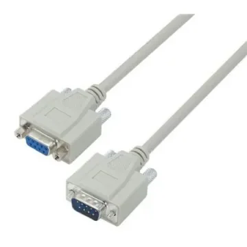 L-Com Male DB9 to Female DB9 Cable assembly, 10ft PVC - CSMN9MF-10 product image