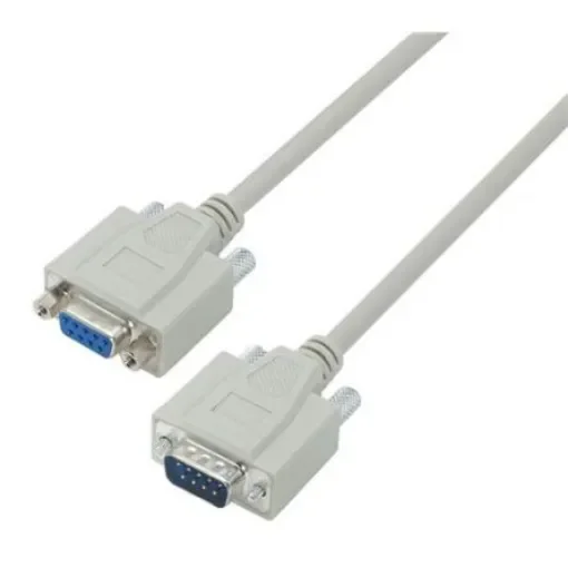 L-Com Male DB9 to Female DB9 Cable assembly, 10ft PVC - CSMN9MF-10 product image