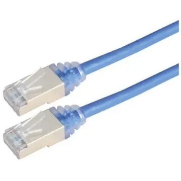 L-ComTRD, 7ft Cat6a, Blue RJ45 to Male RJ45 Male, Aluminium/Polyester Foil Shielded, Terminated PVC Sheath - TRD628ABL-7 product image