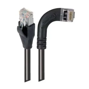 L-ComTRD, 1ft Cat5e, Black RJ45 to Male RJ45 Male, Copper Braid Shielded, Terminated PVC Sheath - TRD815SRA7BLK-1 product image