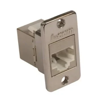 L-Com ECF Series Single-Port RJ45 Ethernet Coupler, Cat5e, Shielded - ECF504-SC5E-MINI product image