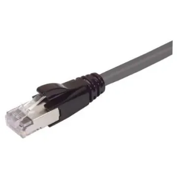 L-ComTRD, 7ft Cat6a, Grey RJ45 to Male RJ45 Male, Aluminium/Polyester Foil Shielded, Terminated PVC Sheath - TRD695AGRY-7 product image