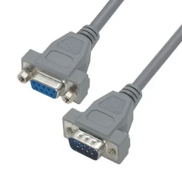 L-Com Male 9 Pin D-sub to Female 9 Pin D-sub Cable assembly, 2.5ft PVC - CSM9MF-2.5 product image