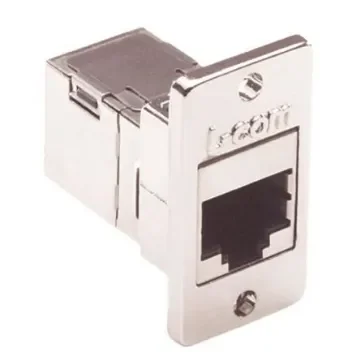 L-Com ECF Series Single-Port RJ45 Ethernet Coupler, Cat5e, Shielded - ECF504-SC5E product image
