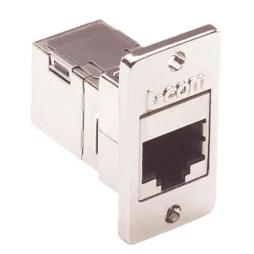 L-Com ECF Series Single-Port RJ45 Ethernet Coupler, Cat5e, Shielded - ECF504-SC5E product image