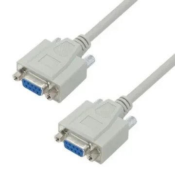 L-Com Female 9 Pin D-sub to Female 9 Pin D-sub Cable assembly, 10ft PVC - CSNULL9FF-10 product image