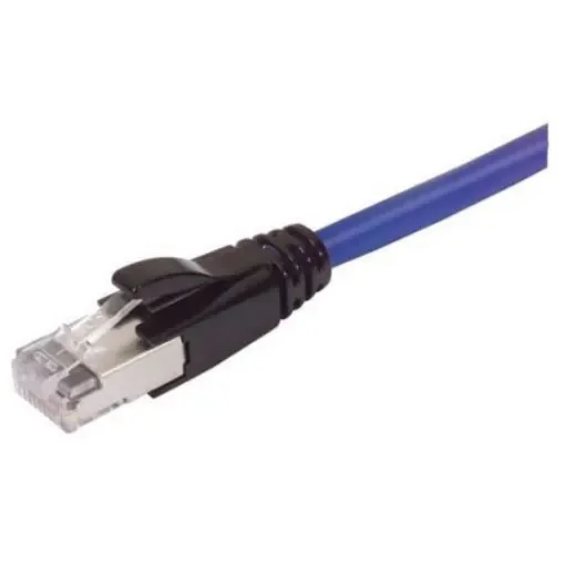 L-ComTRD, 5ft Cat6a, Blue RJ45 to Male RJ45 Male, Aluminium/Polyester Foil Shielded, Terminated PVC Sheath - TRD695ABL-5 product image