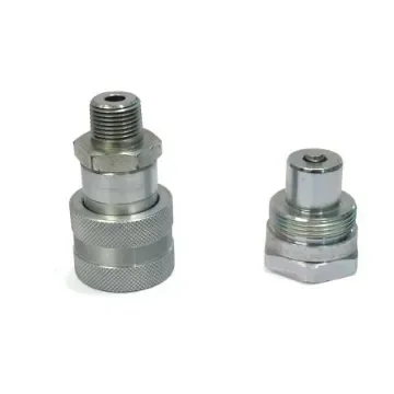 RS PRO Steel Female, Male Hydraulic Quick Connect Coupling, NPT 3/8 Male, NPT 3/8 Female - 913250027 product image