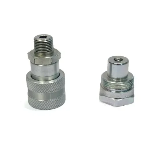 RS PRO Steel Female, Male Hydraulic Quick Connect Coupling, NPT 3/8 Male, NPT 3/8 Female - 913250027 product image