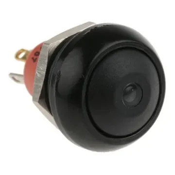 APEM Illuminated Push Button Switch, Momentary, Panel Mount, 13.6mm Cutout, SPST, Red LED, 28/48V dc, IP67 - IPR3SAD2L0S product image