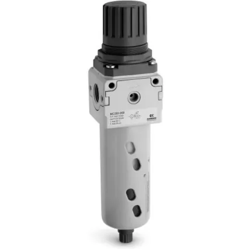 Camozzi MC Filter Regulator, 25µm, G 1/4, Manual, Semi Automatic, 10 bar, MC104-D00 product image