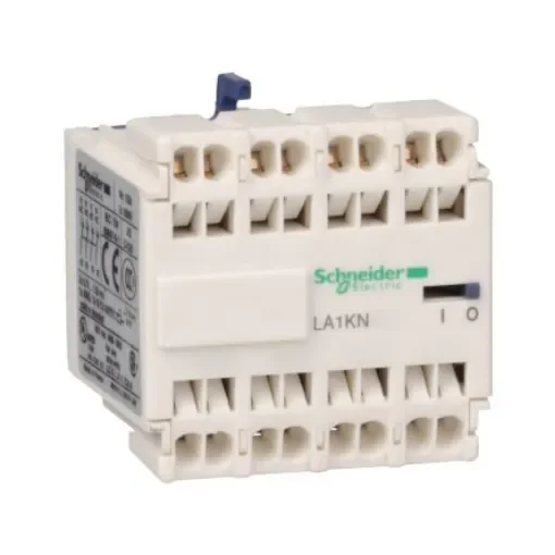 Schneider Electric Auxiliary Contact, 4 Contact, 4NO, Front Mount LA1K - LA1KN403 product image
