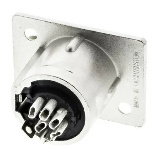 Neutrik Panel Mount XLR Connector, Female, 50 V, 7 Way, Silver over Nickel Plating - NC7FP-1 product image