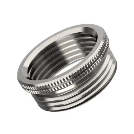 Lapp Cable Gland Adapter, M63 Exterior Thread, G42 Interior Thread, Nickel Plated Brass, SKINDICHT MA-M/PG Series - 52104300LF product image