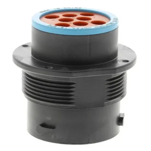 Deutsch Circular Connector, 8 Contacts, Panel Mount, Socket, Male, IP67, HD20 Series - HDP24-18-8PE product image