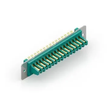 RS PRO 4.70mm Pitch Rack and Panel Connector Backplane Connector, Male, Straight, 32 Row, 32 Way - LMRP32DP product image