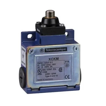 Telemecanique Sensors XCKM Series Plunger Limit Switch, NC, NO, IP66, 2P, Metal Housing, 10A Max - XCKM510 product image