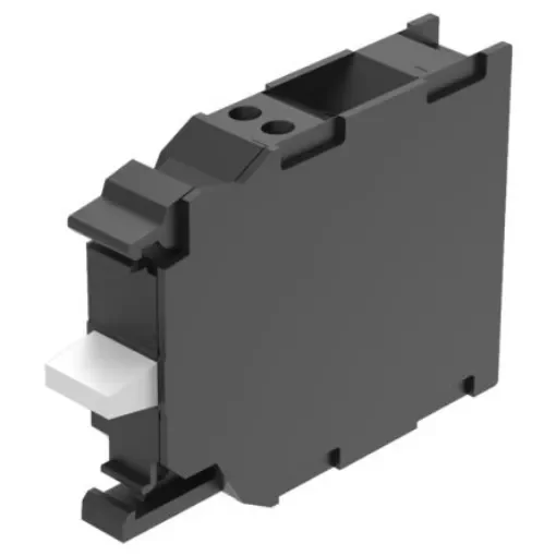 EAO Series 45 Series Push Button Switch, Slow Make, Front, 1 NC / 1 NO, 500, IP20, IP40 - 45-315.1X40 product image