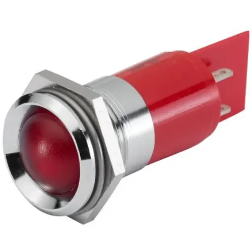 EAO 17-53 Series Red Panel Mount Indicator, 24, 22.3 Mounting Hole Size, Plug-In Termination, IP40, IP65 - 17-530350 product image
